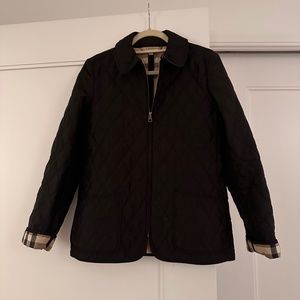 Black Burberry Quilted Jacket